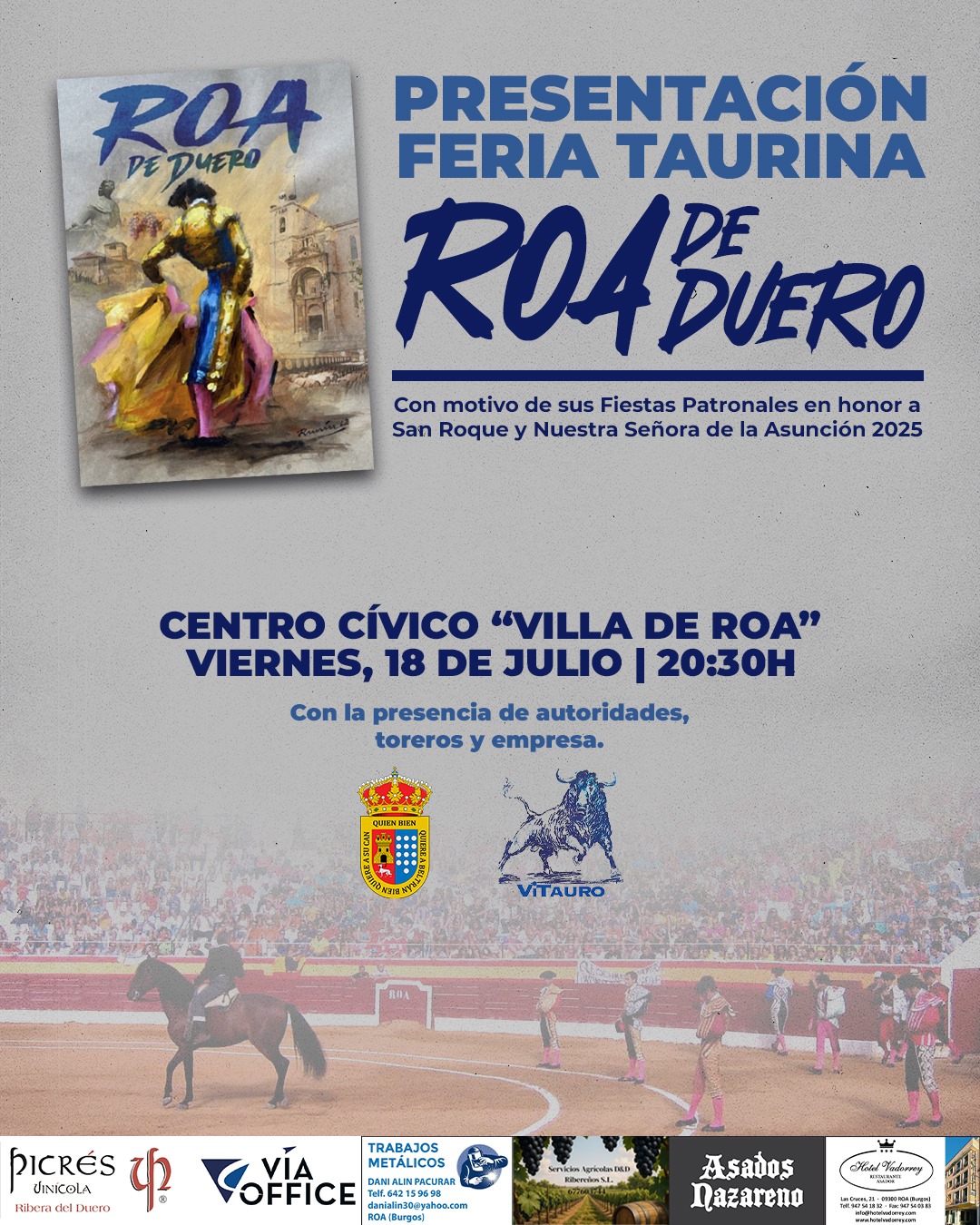 Presentación de la feria taurina De Roa de Duero